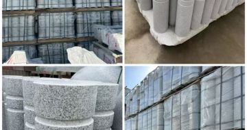 哈尔滨 芝麻白花岗岩挡车柱、隔离柱多少钱