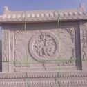 哈尔滨 芝麻白花岗岩屏风，照壁，影壁