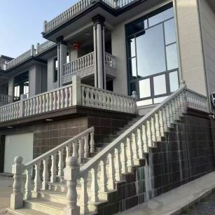 哈尔滨 芝麻白别墅阳台栏杆，楼梯栏杆