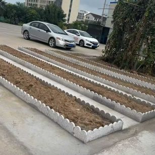 哈尔滨 花边石、花围石、花园石安装效果