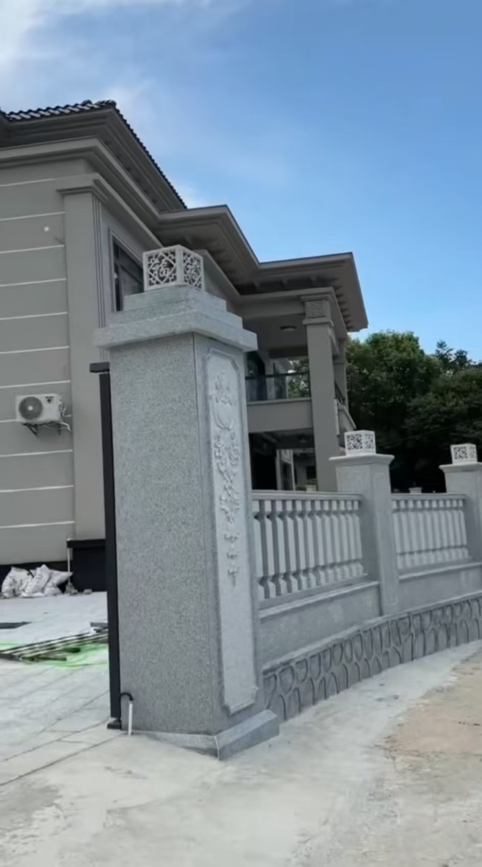 哈尔滨 芝麻白别墅围墙栏杆，私人订制